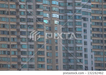 Oct 1 2025 High-rise residential building in West Kowloon district 132282462