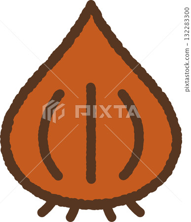 手繪圖示：洋蔥 132283300