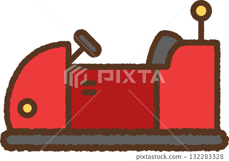 手繪圖示卡丁車 132283328