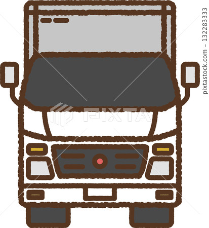 手繪圖示前視卡車 手繪圖示前視卡車 132283333