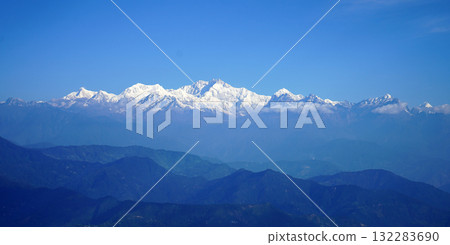 Majestic View of Mount Kanchenjunga and Himalayan Peaks from Darjeeling Majestic View of Mount Kanchenjunga and Himalayan Peaks from Darjeeling 132283690