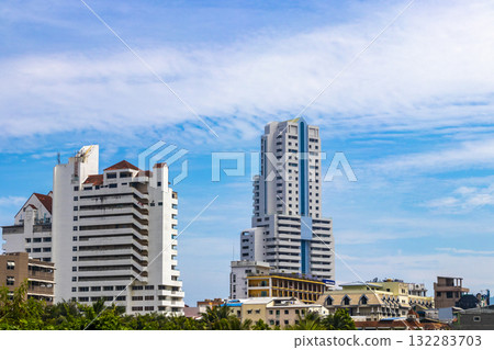 Travel in Patong Beach Phuket Thailand sightseeing walking street buildings. Travel in Patong Beach Phuket Thailand sightseeing walking street buildings. 132283703