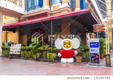 Spice House russian restaurant entrance and interior in Phuket Thailand. Spice House russian restaurant entrance and interior in Phuket Thailand. 132283740