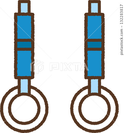 Hand-drawn single icon illustration - Strap competition 132283817