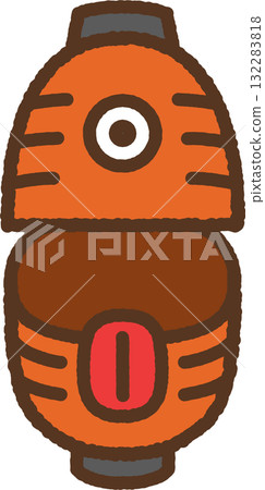 手繪單圖示插圖:鬼燈籠 手繪單圖示插圖:鬼燈籠 132283818