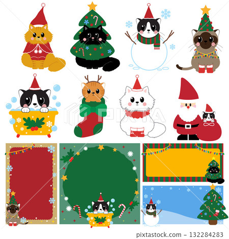 Christmas Cat 132284283