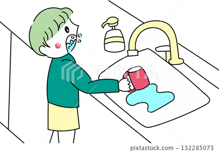 A girl who gargle 132285073