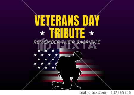 veterans day tribute remember their sacrifice poster 132285196