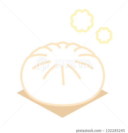 中國包子的插圖 132285245
