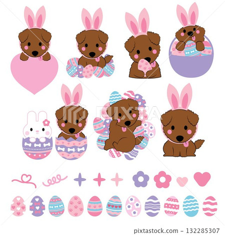 Fluffy Dog Easter.eps Fluffy Dog Easter.eps 132285307