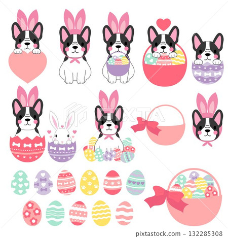 French Bulldog Easter.eps French Bulldog Easter.eps 132285308