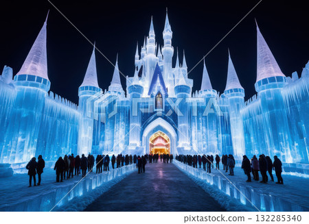 Ice castle attraction 132285340