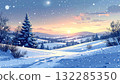 白雪皚皚的冬季景觀 白雪皚皚的冬季景觀 132285350