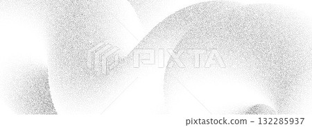 Stippled wavy sand grain texture. Dotted curved gradient wave background. Grunge gritty noise dot work wallpaper with particles, granules, speckles. Vector abstract halftone grit backdrop overlay Stippled wavy sand grain texture. Dotted curved gradient wave background. Grunge gritty noise dot work wallpaper with particles, granules, speckles. Vector abstract halftone grit backdrop overlay 132285937
