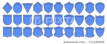 Vector Shield Icon Set 132286806