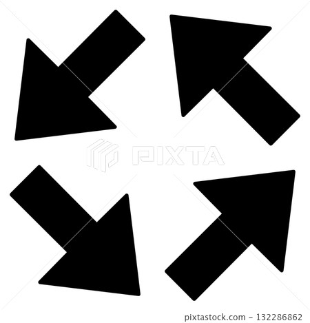 Set of counterclockwise black arrows Set of counterclockwise black arrows 132286862