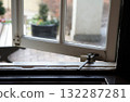 Retro kitchen window 132287281