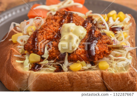 Horse mackerel fried toast Horse mackerel fried toast 132287667
