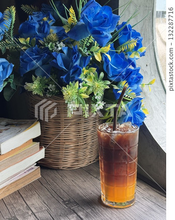 Refreshing Orange Americano Coffee with Citrus Twist Refreshing Orange Americano Coffee with Citrus Twist 132287716