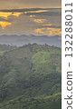 Beautiful Green Mountain Valley Sunset in Northern Thailand 132288011