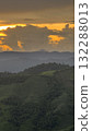 Beautiful Green Mountain Valley Sunset in Northern Thailand 132288013