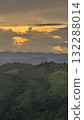 Beautiful Green Mountain Valley Sunset in Northern Thailand 132288014