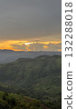 Beautiful Green Mountain Valley Sunset in Northern Thailand 132288018
