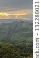 Beautiful Green Mountain Valley Sunset in Northern Thailand 132288021