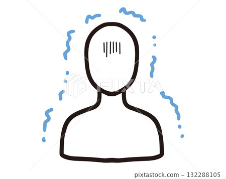 A trembling person in distress A trembling person in distress 132288105