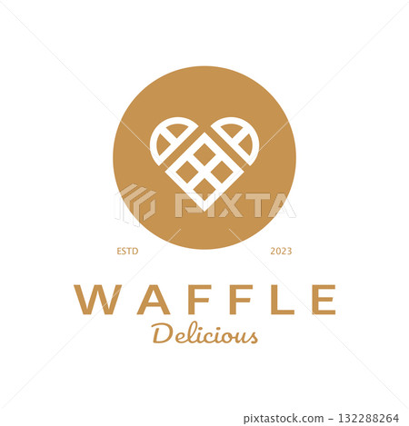 waffle logo simple illustration design,for pastry shop,emblem,badge,bakery business,pastry,bakery,vector waffle logo simple illustration design,for pastry shop,emblem,badge,bakery business,pastry,bakery,vector 132288264