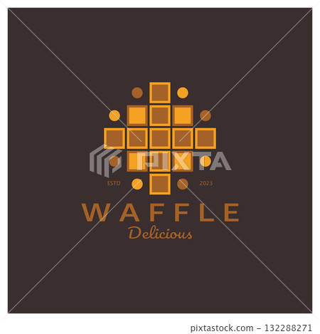 waffle logo simple illustration design,for pastry shop,emblem,badge,bakery business,pastry,bakery,vector waffle logo simple illustration design,for pastry shop,emblem,badge,bakery business,pastry,bakery,vector 132288271