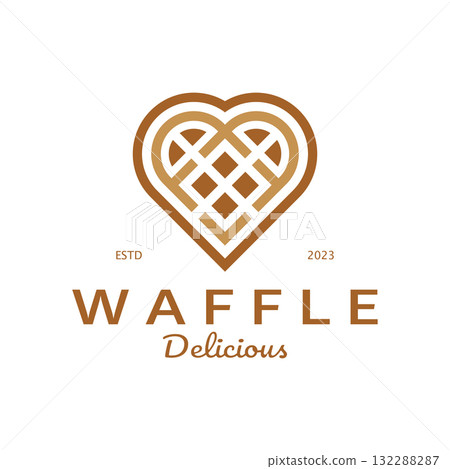 waffle logo simple illustration design,for pastry shop,emblem,badge,bakery business,pastry,bakery,vector waffle logo simple illustration design,for pastry shop,emblem,badge,bakery business,pastry,bakery,vector 132288287