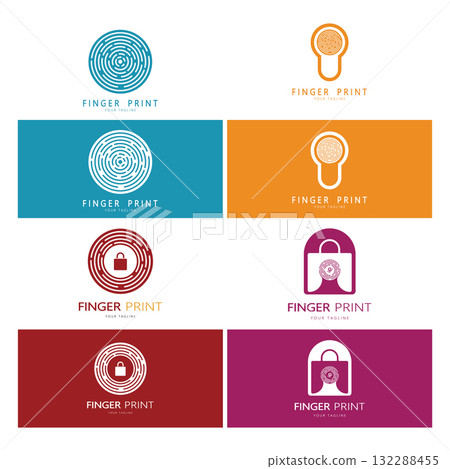 simple flat fingerprint logo,for security,identification,badge,emblem,business card,digital,vector simple flat fingerprint logo,for security,identification,badge,emblem,business card,digital,vector 132288455