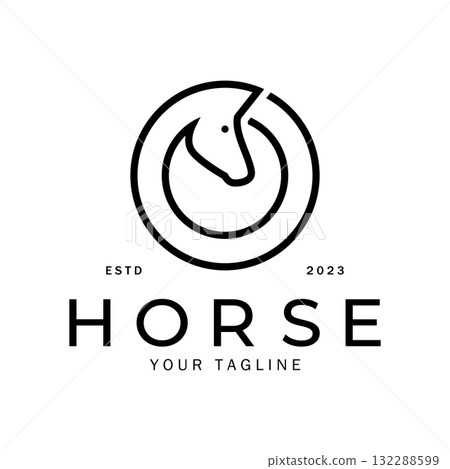 Chess strategy game logo with horse, king, pawn, minister and rook. Logo for chess tournament, chess team, chess championship, chess game application. Chess strategy game logo with horse, king, pawn, minister and rook. Logo for chess tournament, chess team, chess championship, chess game application. 132288599