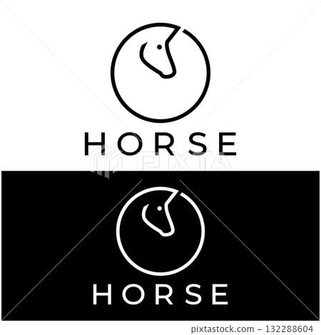Chess strategy game logo with horse, king, pawn, minister and rook. Logo for chess tournament, chess team, chess championship, chess game application. Chess strategy game logo with horse, king, pawn, minister and rook. Logo for chess tournament, chess team, chess championship, chess game application. 132288604