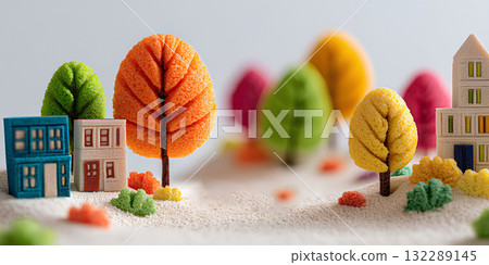 四季城鎮 / 秋葉街角（3D、毛氈） – 四季城鎮 132289145