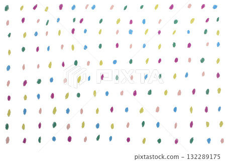 Hand-drawn colorful dot pattern 132289175