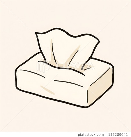 獨立包裝的薄紙的簡單易懂的插圖 132289641