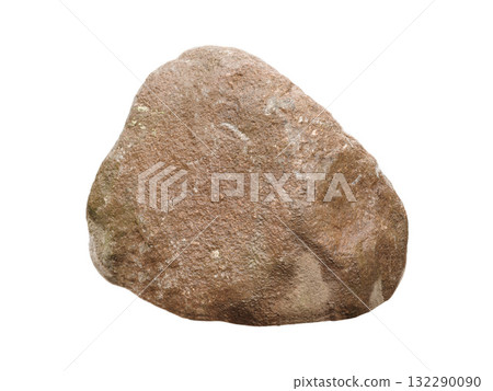 wet granite stone isolated on white background 132290090