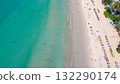 Aerial view of Kata beach in Phuket, Thailand. 132290174