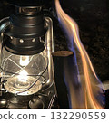 Flame and lantern 132290559