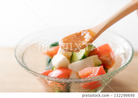 Tomato salad and tomato koji Tomato salad and tomato koji 132290698