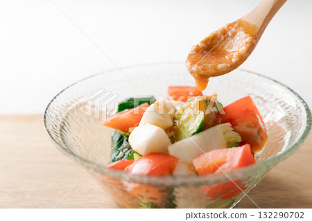 Tomato salad and tomato koji Tomato salad and tomato koji 132290702
