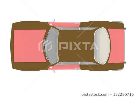 car isolated on transparent background, 3d illustration, cg render car isolated on transparent background, 3d illustration, cg render 132290716