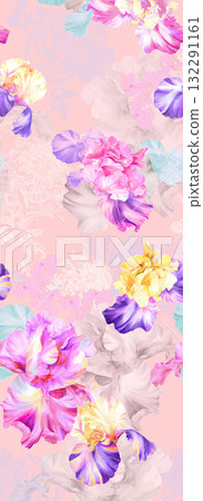 Handpainted Diverse Floral Pattern Collection Decorative Artwork Assortment 132291161