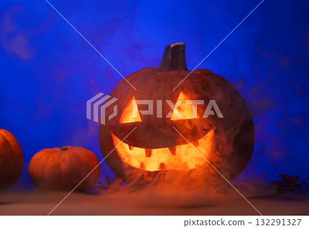Creepy Halloween Pumpkin Creepy Halloween Pumpkin 132291327