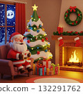 Santa is happy to receive a letter 132291762
