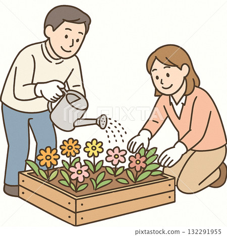 就業支援、職業訓練、澆花 132291955