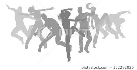Dancers Silhouette Street Dance Poses Silhouettes 132292026