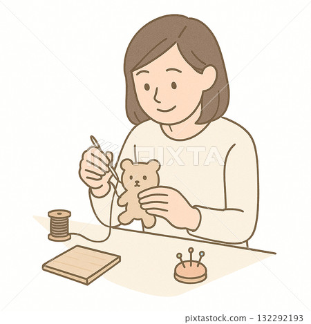 就業支援、職業訓練、手工藝 132292193